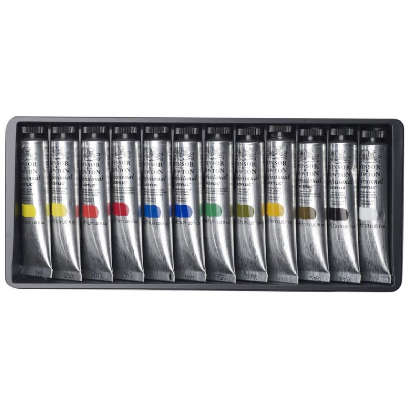 Winsor & Newton - Proff. acrylic colour starter set 12x20ml (831093)