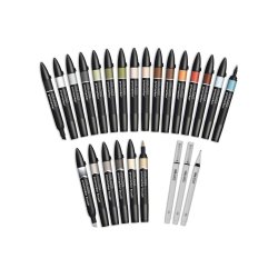Winsor & Newton - Promarker Set, Interiors 25pcs Wallet (839996)