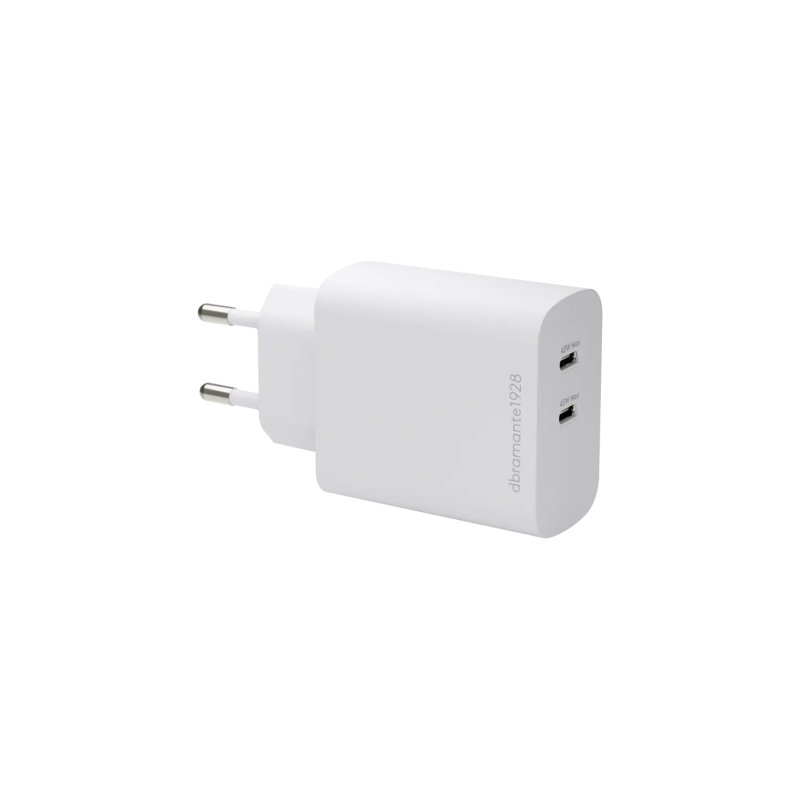 EU Wall Chrg-2xUSB-C 45W-WHT