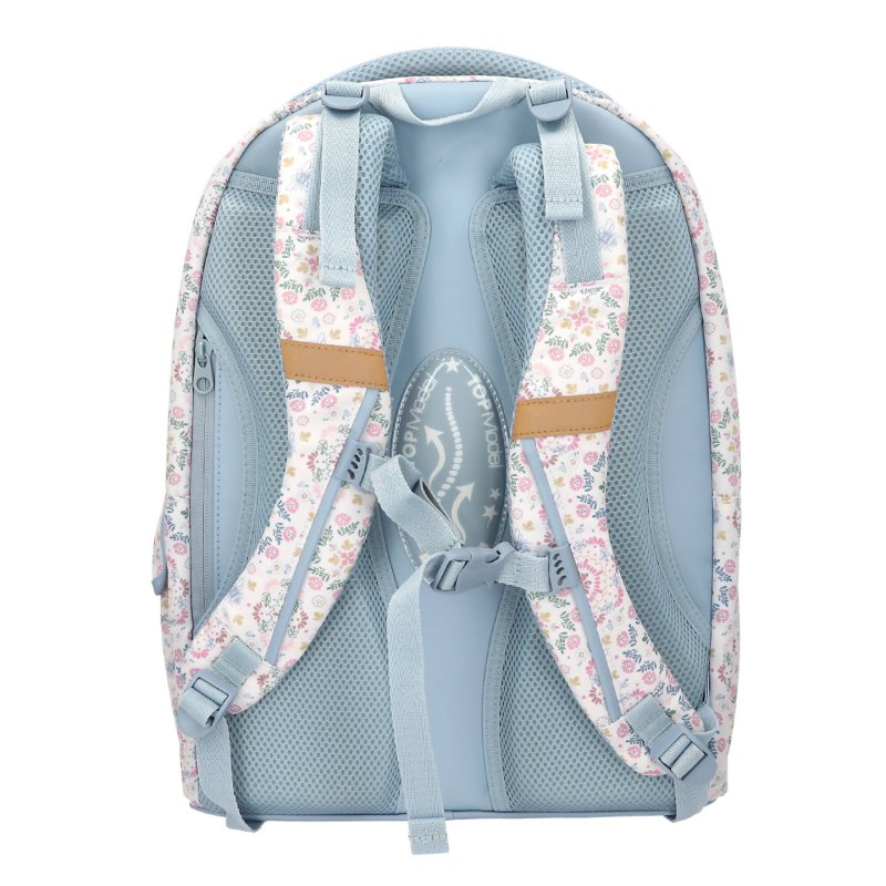 Topmodel - School Backpack FESTIVAL FUN - Cream, Gold, Light Blue