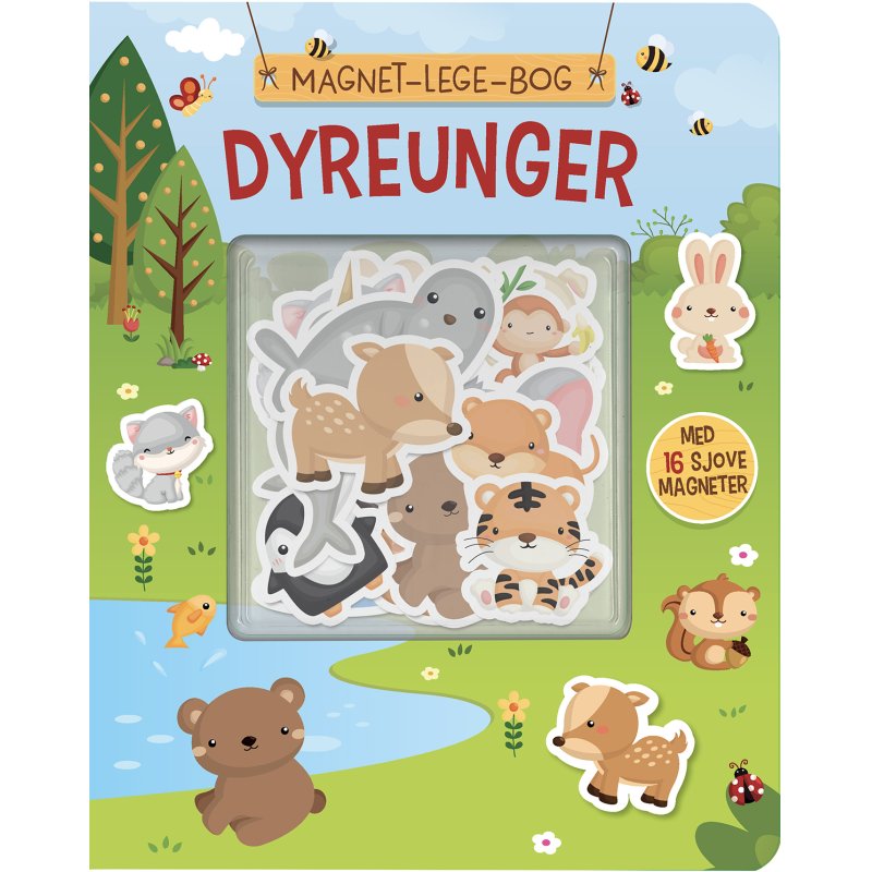 Magnet-lege-bog: Dyreunger