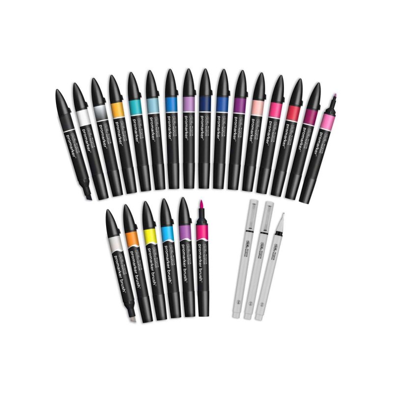 Winsor & Newton - Promarker Set, Modern Lettering 25pcs walle (839997)