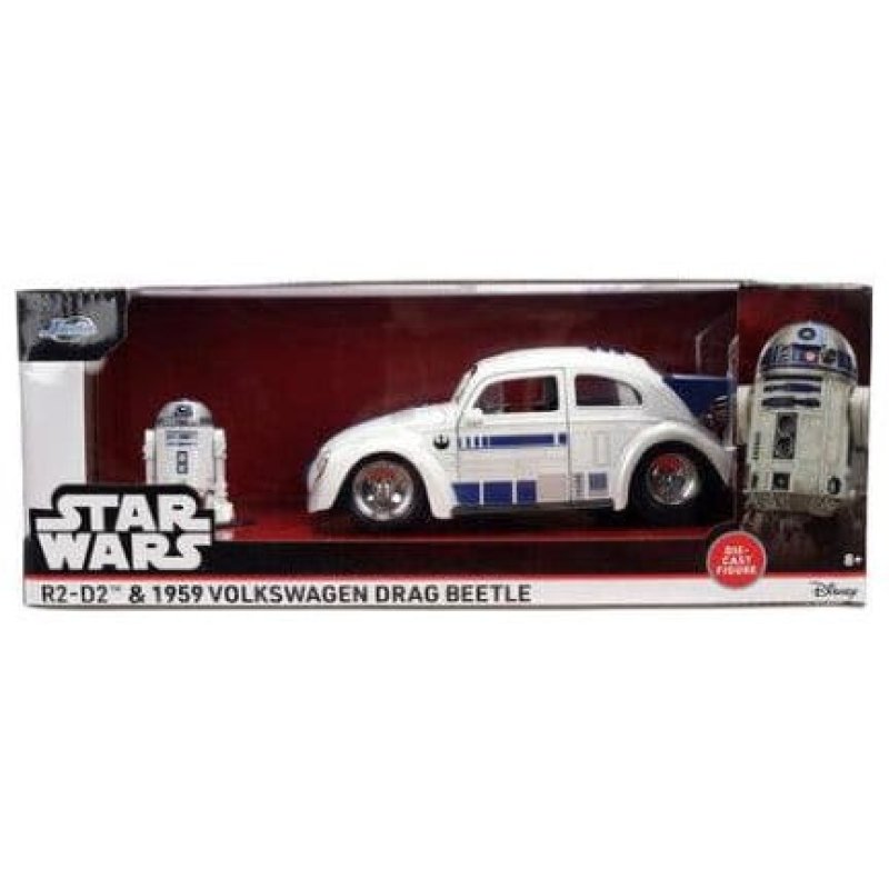 Star Wars Diecast Model 1:24 R2-D2 1959 VW Drag Beetle