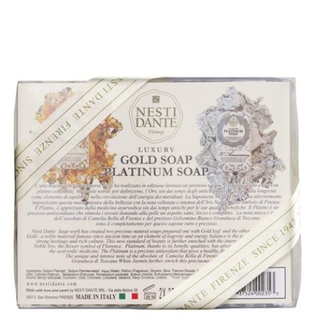 Nesti Dante Florence Italy Luxury Twin Set Gold & Platinum 2x250g Limited Edition