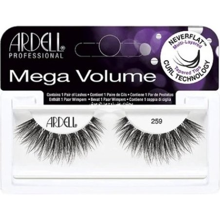 Mega Volume 259 False Eyelashes Black