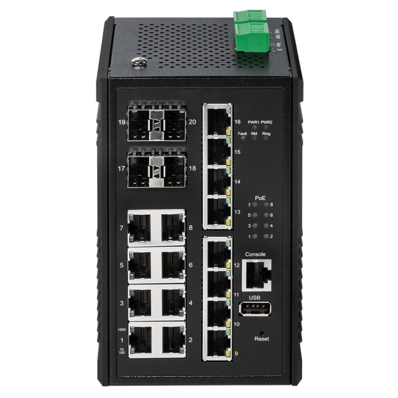 Edimax IGS-5416P network switch Managed Gigabit Ethernet (10/100/1000) Power over Ethernet (PoE) Black