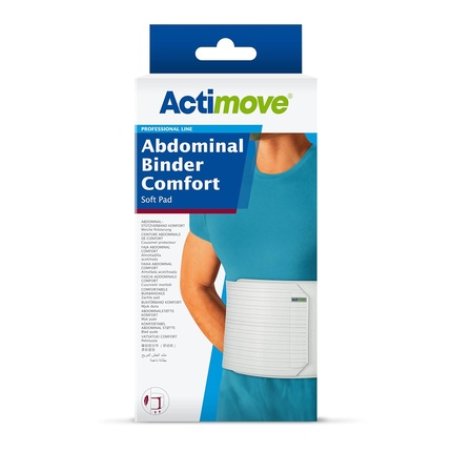Actimove Abdominal Binder Comfort with Soft Pad 9 for Shorter Torso X-Small
