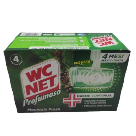WC Net Hygienic Solid Toilet Cleaner with Fragrance 4 Pieces