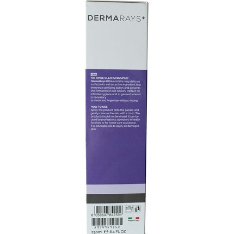Dermaray Ultra Body Cleaning Spray No Rinse for Travel and Camping 250ml