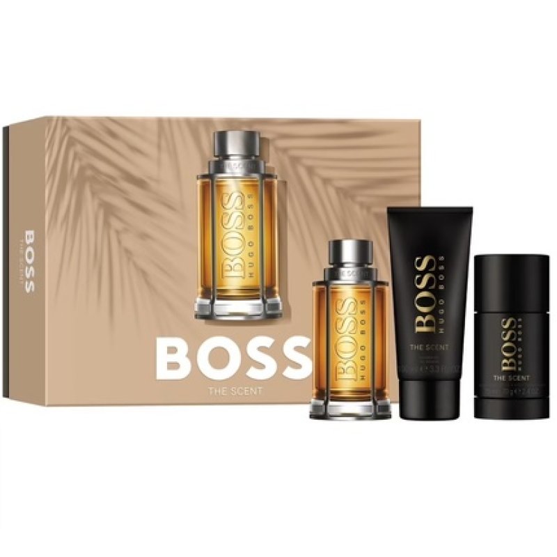 Hugo Boss The Scent 3 Piece Gift Set for Men 3.3 Oz