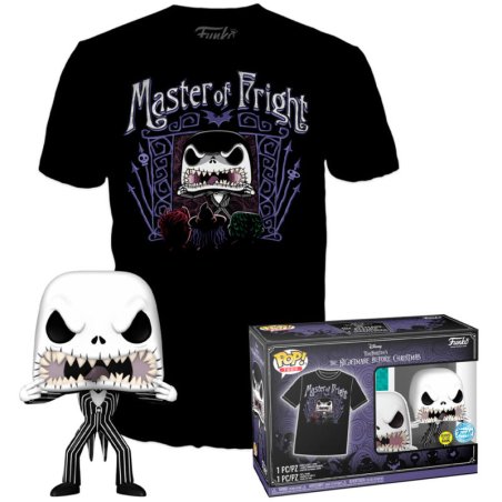 L´étrange Noël de Mr. Jack POP! & Tee set figurine et T-Shirt Jack Skellington (M)