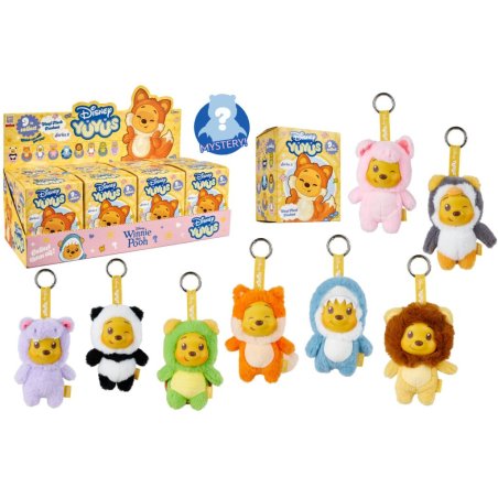 WINNIE L'OURSON - Display de 8 Porte-clés YUYUS 12cm -8 Modèles Wave 2