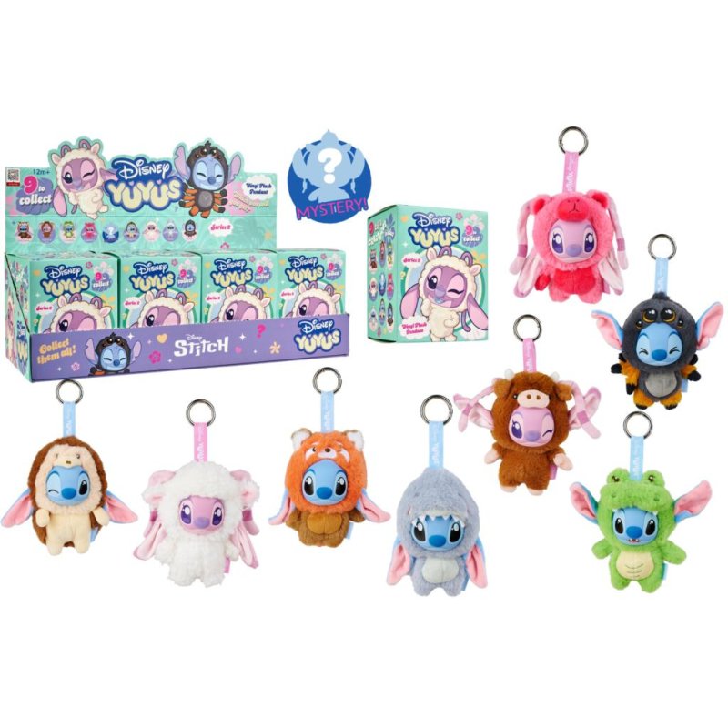 STITCH & ANGEL - Display de 8 Porte-clés YUYUS 12cm - 8 Modèles Wave 2