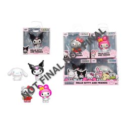 HELLO KITTY - Display de Figurines 6cm - 4 Modèles - 12pc - Wave 2