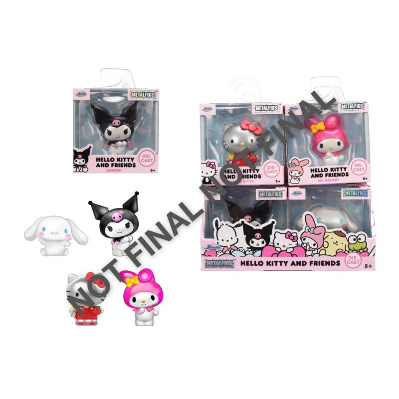 HELLO KITTY - Display de Figurines 6cm - 4 Modèles - 12pc - Wave 2