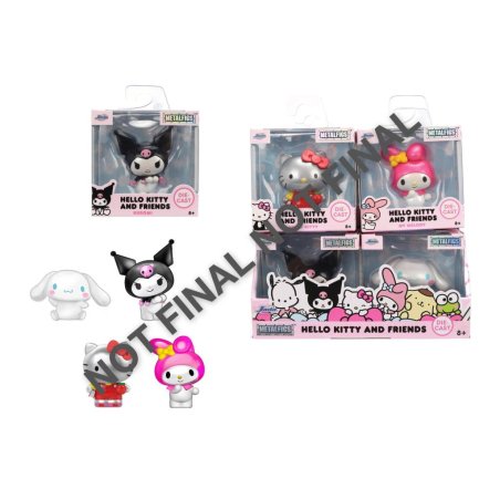 HELLO KITTY - Display de Figurines 6cm - 4 Modèles - 12pc - Wave 2