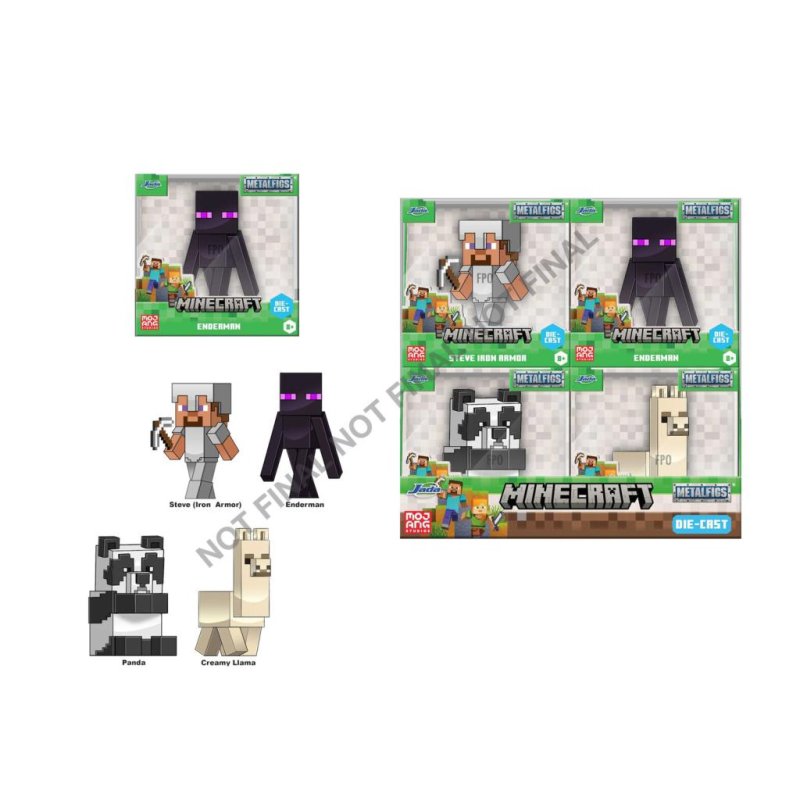MINECRAFT - Display de Figurines 6cm - 4 Modèles - 12pc - Wave 6