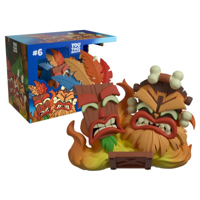 CRASH BANDICOOT - Aku Aku & Uka Uka - Figurine Youtooz 9cm