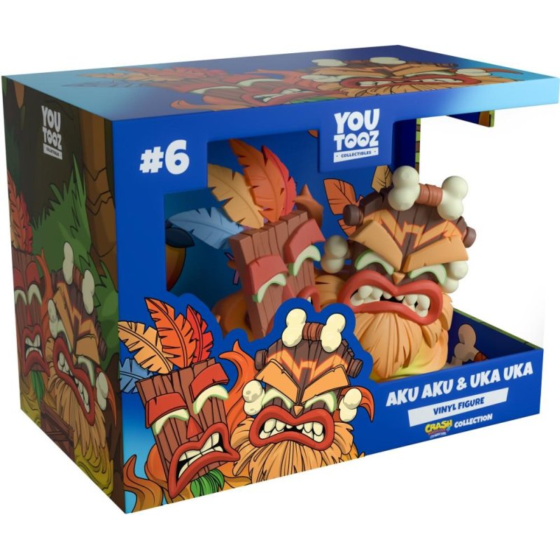CRASH BANDICOOT - Aku Aku & Uka Uka - Figurine Youtooz 9cm