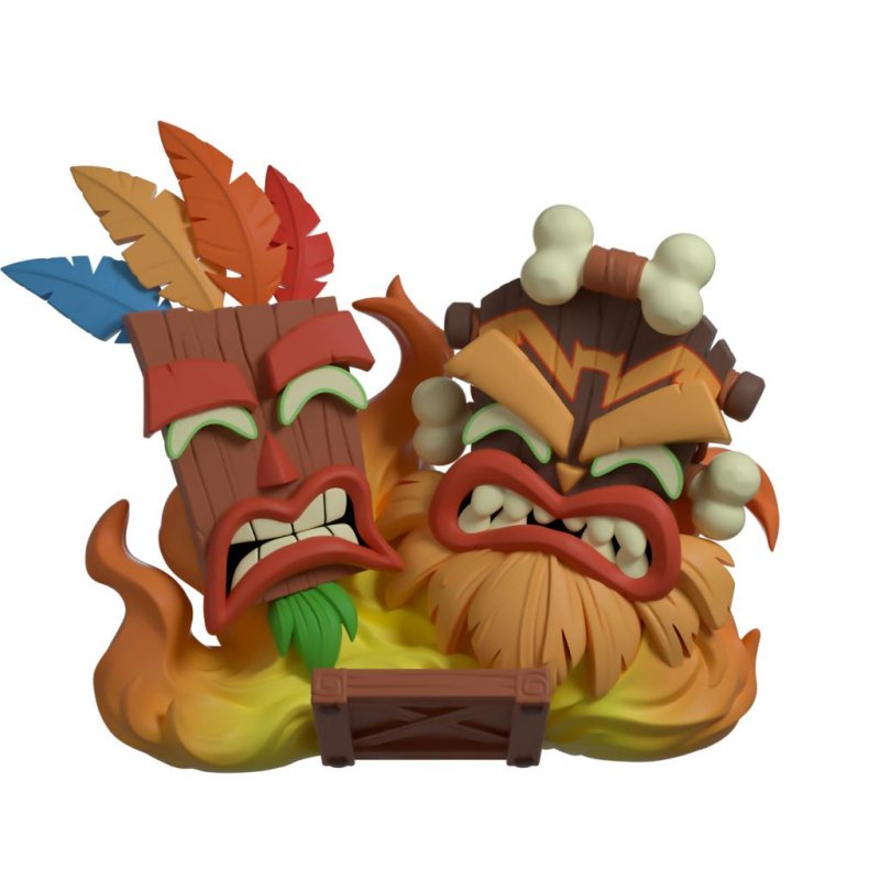 CRASH BANDICOOT - Aku Aku & Uka Uka - Figurine Youtooz 9cm