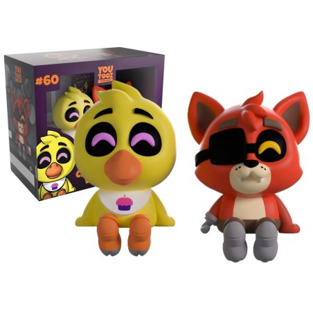 FIVE NIGHTS AT FREDDY'S - Chica & Foxy - Monitor Buddiez 6cm