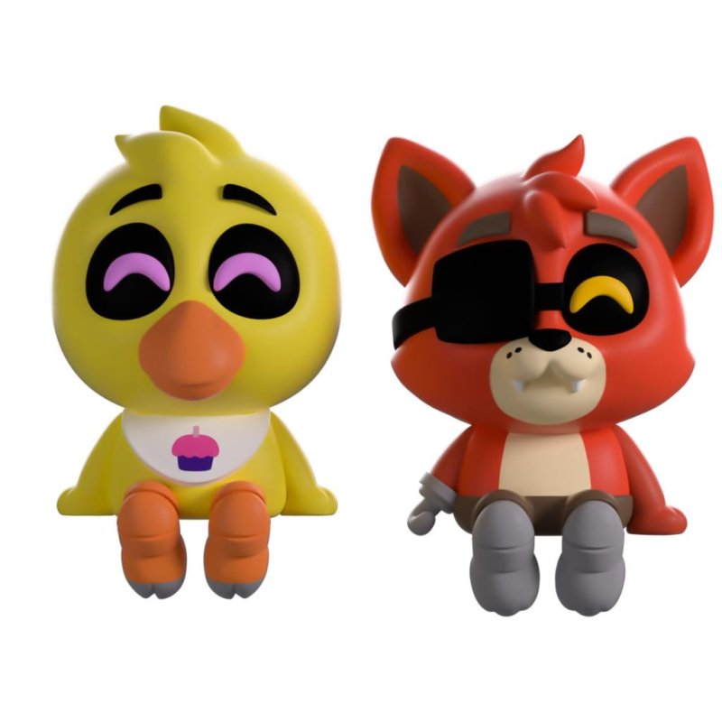 FIVE NIGHTS AT FREDDY'S - Chica & Foxy - Monitor Buddiez 6cm