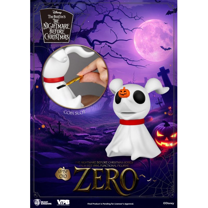 L'ETRANGE NOEL DE MONSIEUR JACK - Zero - Tirelire Vinyl Figure 11.1cm