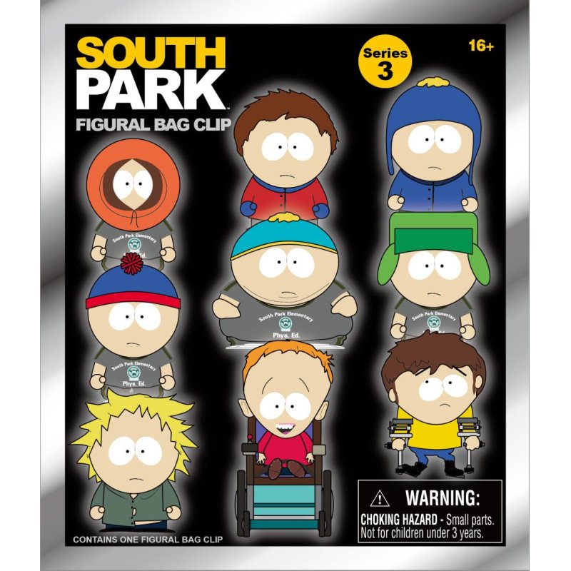 SOUTH PARK - Series 3 - 3D Foam Bag Clip (Display 24 Pcs)