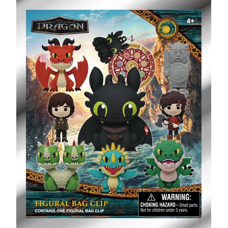 DRAGON - Series 2 - 3D Foam Bag Clip (Display 24 Pcs)