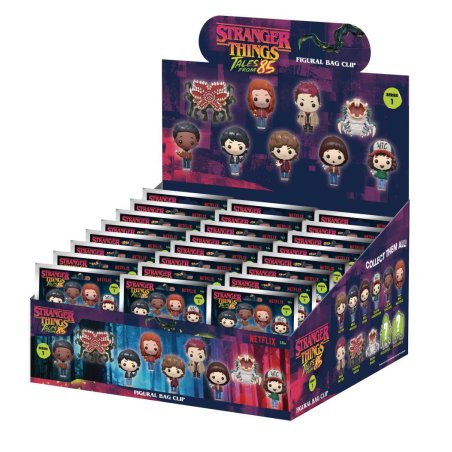 STRANGER THINGS TALES 85 - Series 1 -3D Foam Bag Clip (Display 24 Pcs)