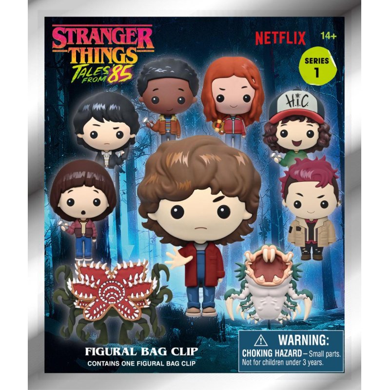 STRANGER THINGS TALES 85 - Series 1 -3D Foam Bag Clip (Display 24 Pcs)