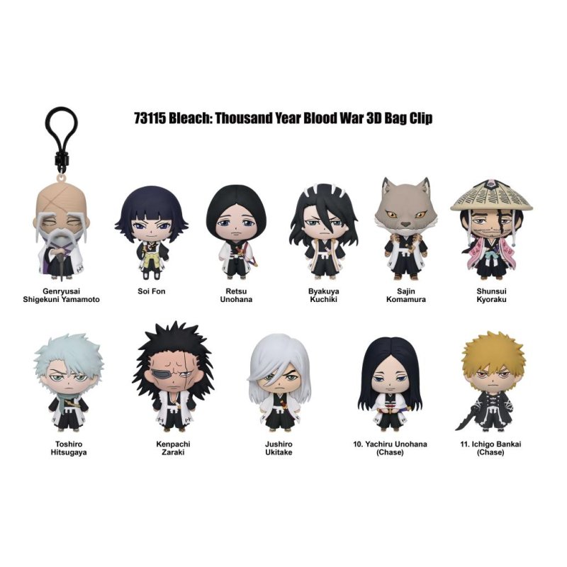 BLEACH TYBW - Series 2 - 3D Foam Bag Clip (Display 24 Pcs)