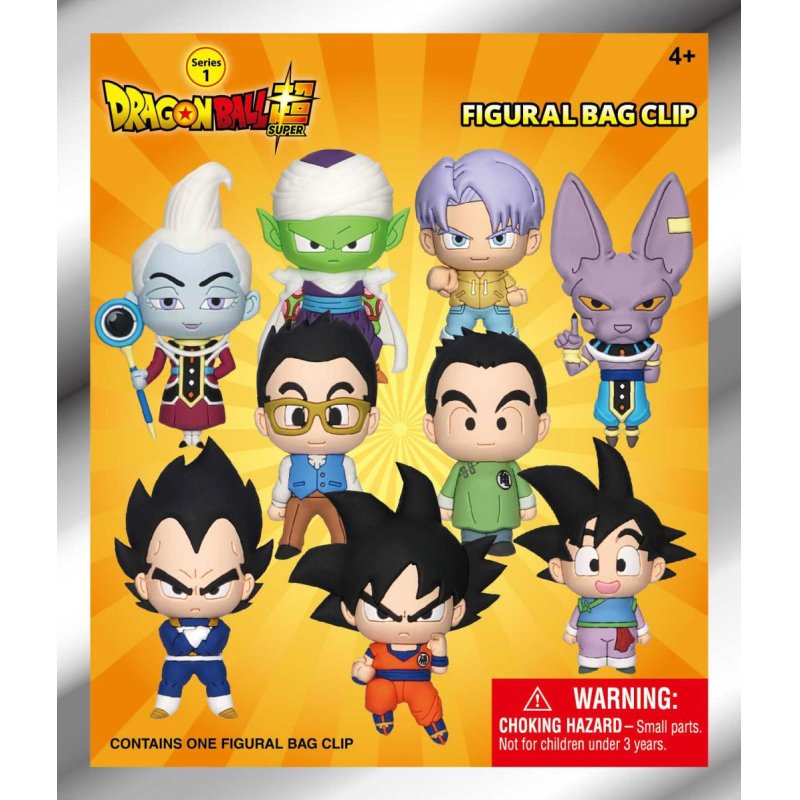 DRAGON BALL SUPER - Series 1 - 3D Foam Bag Clip (Display 24 Pcs)