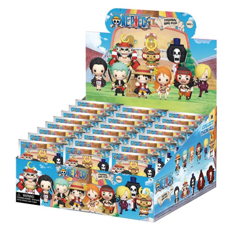 ONE PIECE - Series 2 - 3D Foam Bag Clip (Display 24 Pcs)
