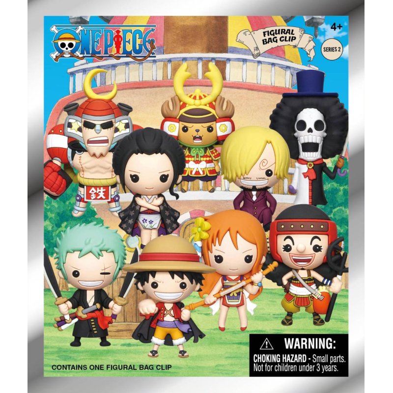 ONE PIECE - Series 2 - 3D Foam Bag Clip (Display 24 Pcs)