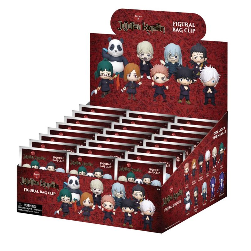 JUJUTSU KAISEN - Series 2 - 3D Foam Bag Clip (Display 24 Pcs)