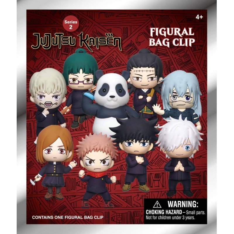 JUJUTSU KAISEN - Series 2 - 3D Foam Bag Clip (Display 24 Pcs)