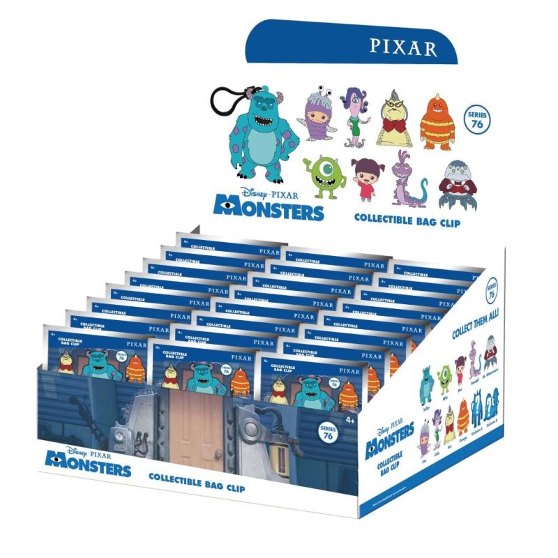 MONSTRES ET CIE - Series 76 - 3D Foam Bag Clip (Display 24 Pcs)