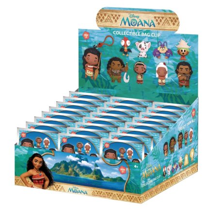 VAIANA - Series 2 - 3D Foam Bag Clip (Display 24 Pcs)