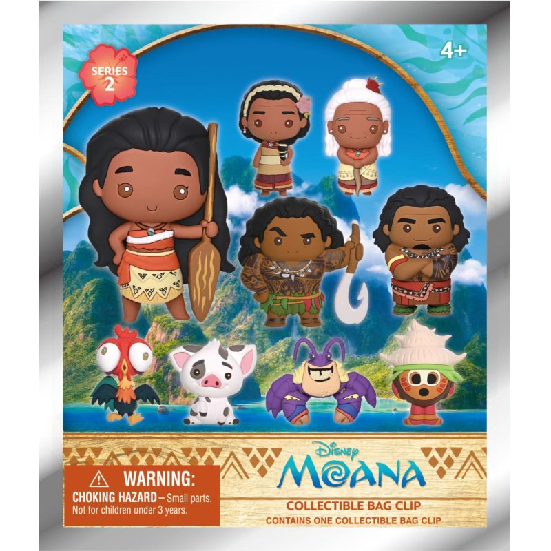 VAIANA - Series 2 - 3D Foam Bag Clip (Display 24 Pcs)