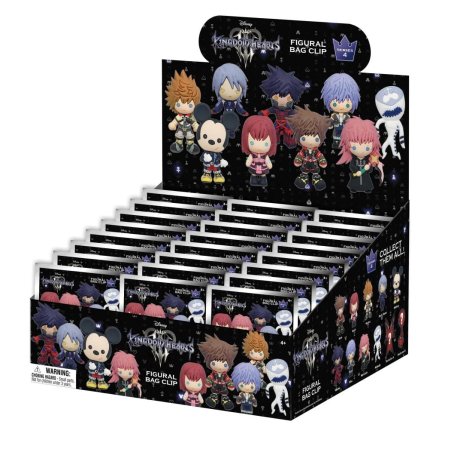 KINGDOM HEARTS - Series 4 - 3D Foam Bag Clip (Display 24 Pcs)