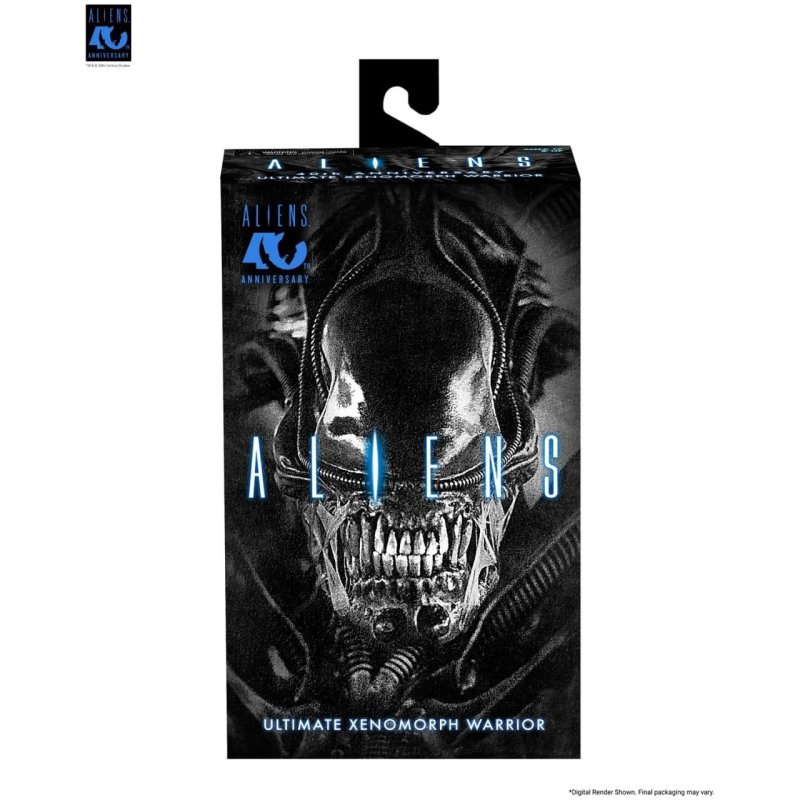 ALIENS 40EME ANNIVERSAIRE - Guerrier Alien Noir - Fig. Ultimate 23cm