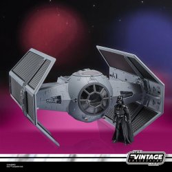 STAR WARS - Dark Vador avec Tie avancé - Figurine Vintage Coll. 10cm