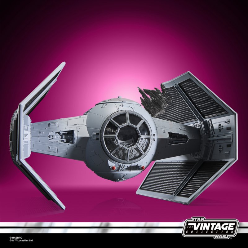 STAR WARS - Dark Vador avec Tie avancé - Figurine Vintage Coll. 10cm
