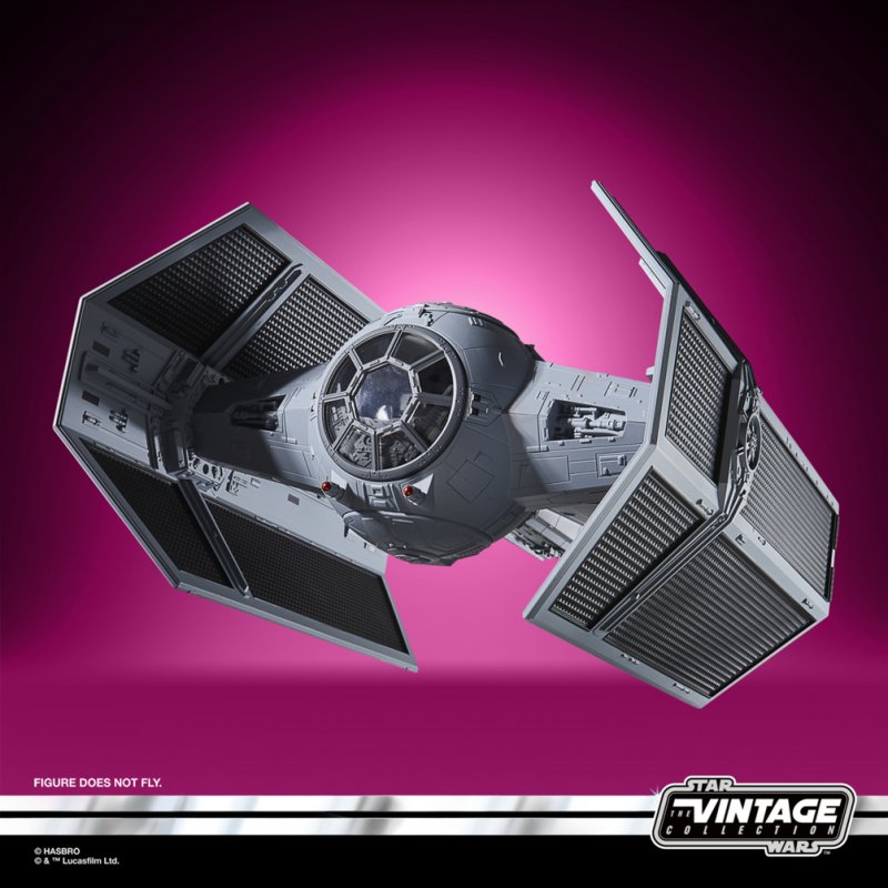 STAR WARS - Dark Vador avec Tie avancé - Figurine Vintage Coll. 10cm