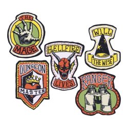 STRANGER THINGS - Set de 5 Ecussons en tissu
