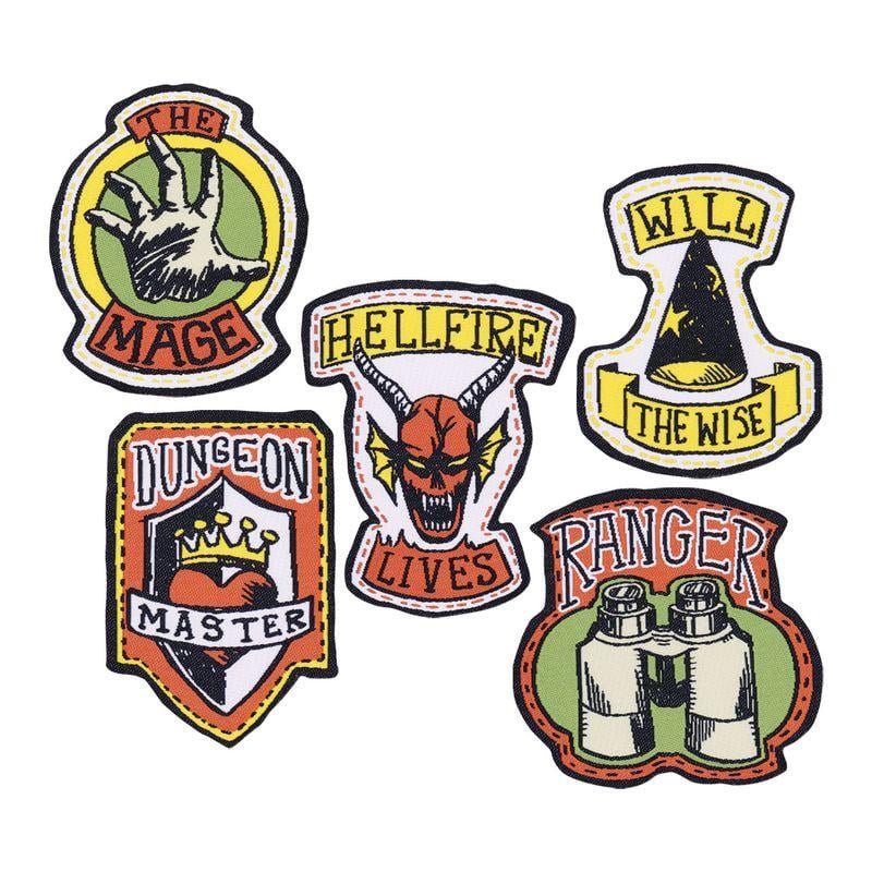 STRANGER THINGS - Set de 5 Ecussons en tissu