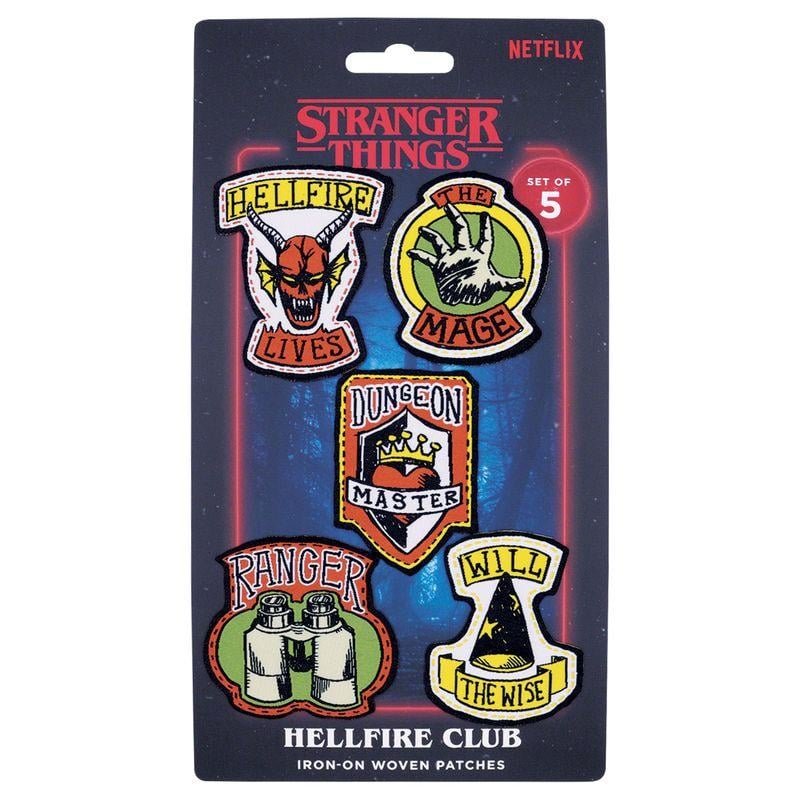 STRANGER THINGS - Set de 5 Ecussons en tissu