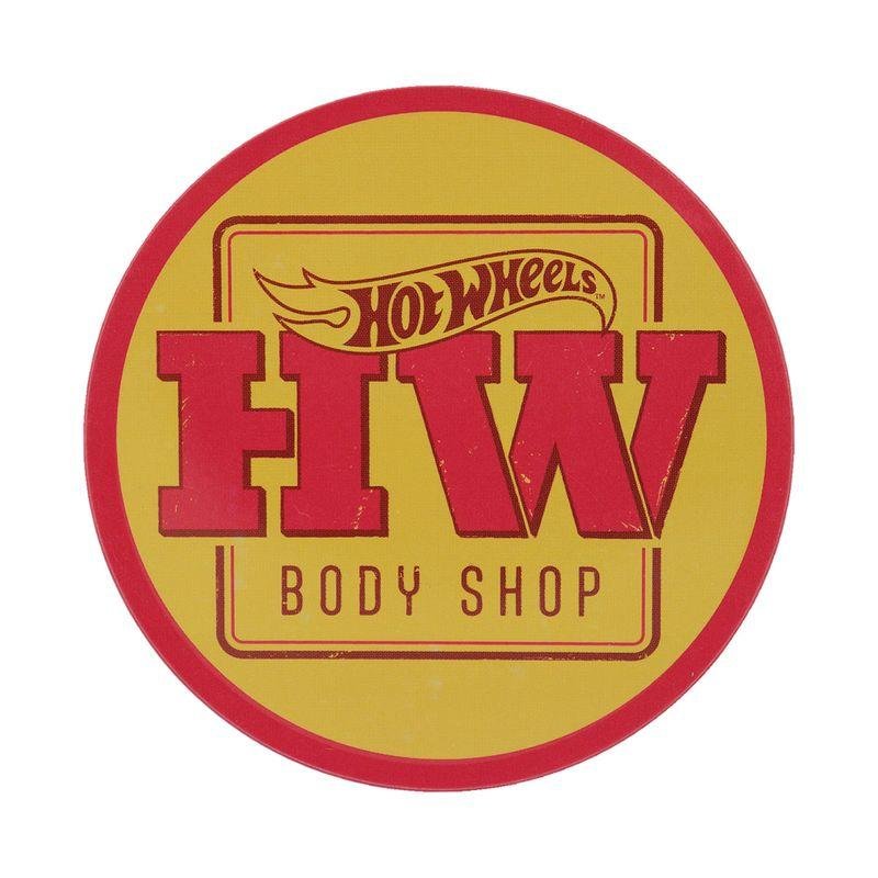 HOT WHEELS - 4 Dessous de Verres Gravés en Métal