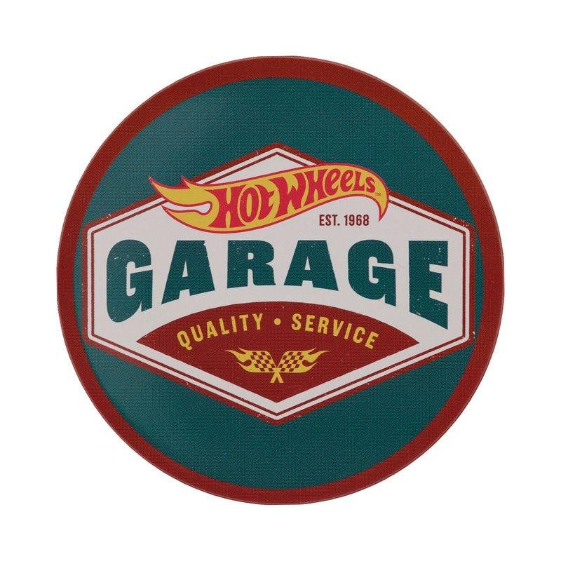 HOT WHEELS - 4 Dessous de Verres Gravés en Métal